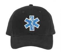 EMS Star of Life Black Baseball Hat