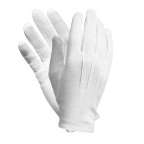 White Parade Gloves w/ Snaps