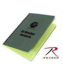 All Weather Waterproof Notebook, 3"x5", Rothco Brand