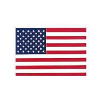 US Flag 3" x 4-1/4" Decal, Exterior Window Decal