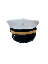 PFD White Battalion Chief Cap, Complete