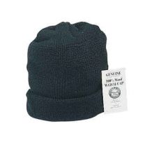 Genuine USN Black Wool Watch Cap, Knit Cap