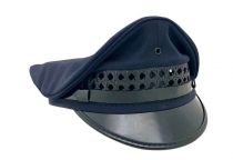 Phila Police Navy Highway Open Cane Cap- Summer Police Hat, R-15 Crushed Cap