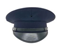 Navy Blue Pershing Cap- Round , SOLID