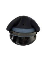 Navy Pin Down Cap with French Blue Hat Band & Black Back-Strap