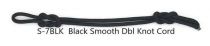 Black Smooth Double Knot Hatband Cord