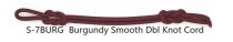 Burgundy Smooth Double Knot Hatband Cord