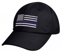 Tactical Mesh Back Cap with Thin Blue Line Flag
