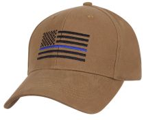 Thin Blue Line Flag Low Profile Baseball Hat (Multiple Colors)