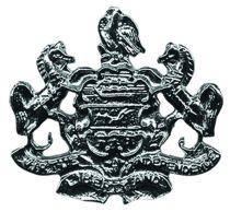 1" PA State Seal Metal Collar Insignia