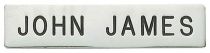 Nickel Metal Nameplate Clutch Back,  9/16" X 2-1/2"