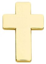 1" Cross Collar Pins, Pair, Clutch Back