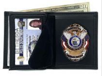 Hidden Badge Wallet w/ Money Pocket, 5 CC Slots & More