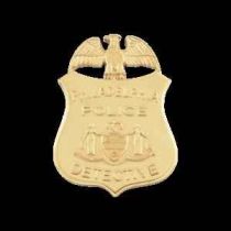 PPD DETECTIVE GOLD WALLET BADGE, PHILA. POLICE #PHDET