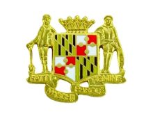 Maryland Collar Crest, 1"x7/8"