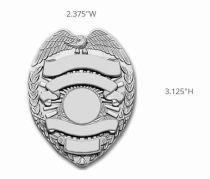 Eagle over Top Rhoidum Badge, 3.125 x 2.375 by S&W