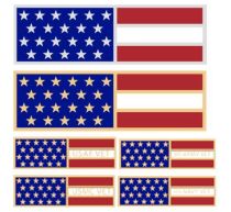 American Flag Pin w/ Veteran Text Option