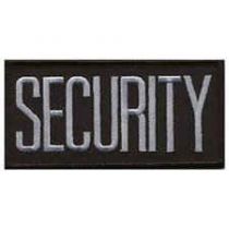SECURITY Chest Patch, Grey on Black 4" X 2"