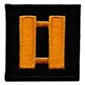 Captain Gold on Black Rank Insignia Emblem, 1.5"