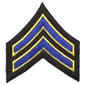 Corporal Chevrons, 3"- 2 Color Stripe
