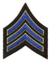 Sergeant Chevrons, 3"- 2 Color Stripes