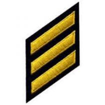 Med Gold on Navy Stripe on Twill, 2 X 3/8", EACH