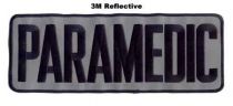 PARAMEDIC Reflective 4X 11 Back Patch- Black/ Grey