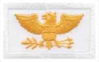 Mini Gold on White Eagle Rank Insignia Emblems