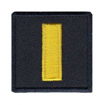 1.5" Med. Gold on MD Navy Lieutenant Bar, LT Collars PAIR