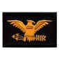 Gold on Navy Mini Eagles Rank Collar Emblems, Pair
