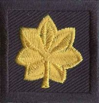 Mini Maple Leaf Gold on Black Rank Insignia