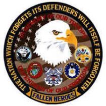 Defenders of Freedom Fallen Heroes 12" Emblem for Backs