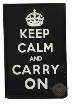 Keep Calm and Carry On PVC Morale Patch