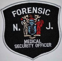 New Jersey Forensic Sleeve Patch, Ann Klein, 4" x 4"