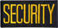 4" x 2" Security Chest Patch, Gold on Midnight Navy