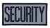 4" x 2" Security Chest Patch, Black on Reflective Grey