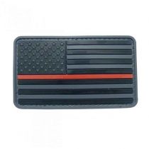 Morale Patch, US Flag Black W/ Red Stripe