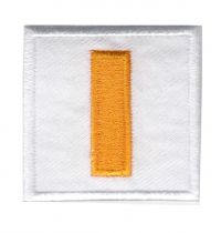 Lieutenant Bar Dark Gold/White 1.5" x 1.5", Sold in Pair