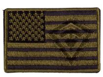 First Tactical OD Green USA Flag Patch with VELCRO
