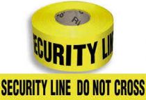 Security Barricade Tape- 3 Mil. X 1000'