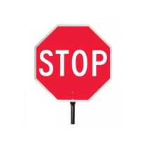 Reflective Paddle Stop/Stop Sign 18"