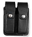 Double Magazine Leather Pouch, Fits Most Clips, Slide-on