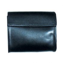 Large Plain Leather Glove Holder 4"x3" w/ Velcro Closure
