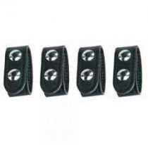4-Pack Leather Belt Keeper, Double Snap