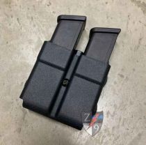 Traditional Rugged Duty Style Double Mag Pouch, Glock 9/40