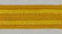 1/2" Gold Velum Ribbed Braid