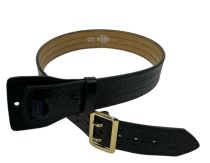 2-1/4" Basketweave Duty Belt, Fully Lined