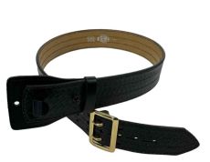 2-1/4" Basketweave Duty Belt, Fully Lined