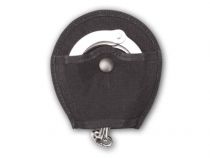 NYLON OPEN TOP CUFF CASE DUTY CLIP -BLACK SNAPS