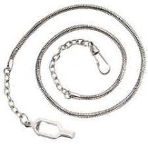 Whistle Snake Chain Clasp Epaulette, Silver